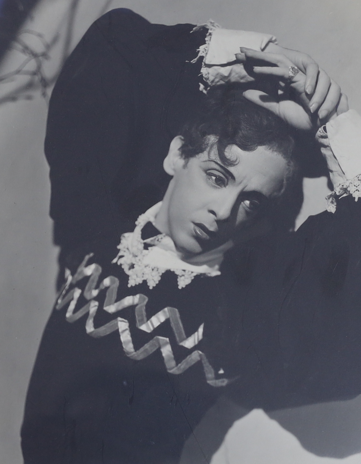 Anthony Crickmay (1937-2020) four black and white photographs, Ballet dancers, Portraits of Margaret Fonteyn and Robert Helpmann, all signed in pencil by both Crickmay and the dancers, each 29 x 22cm